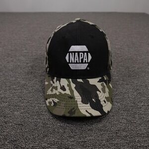 NAPA Hat Cap Strap Back Mens One Size Green Camo Baseball Auto Parts Hunting